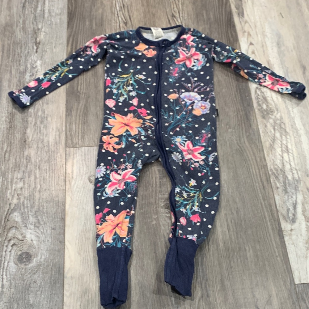 Bonds Floral Navy Kids One Piece‎